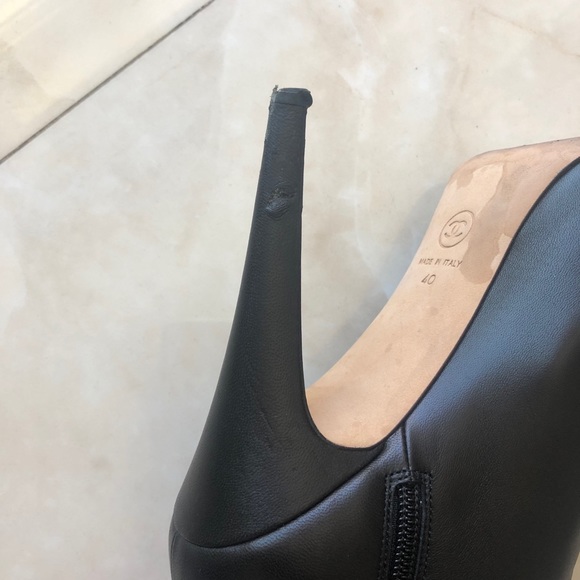 Chanel Leather Ankle Boots - Picture 12 of 16